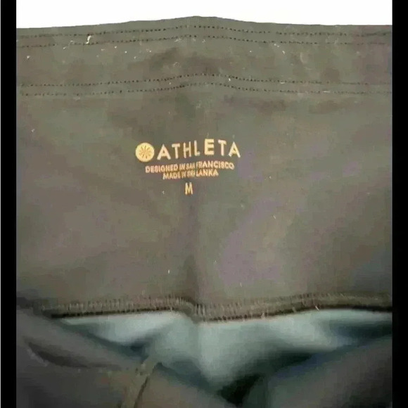Athleta Womens Size Medium Teal Side Pockets Athletic Workout Leggings - Picture 3 of 4